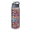 H2O Active® Vibe 850 ml spout lid sport bottle Transparent-Storm grey | not available | No Branding | not available | not available