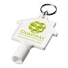 Maximilian house-shaped recycled utility key keychain White | Not applicable | No Branding | not available | not available