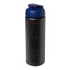 Baseline Rise 750 ml sport bottle with flip lid Solid black-Blue | not available | No Branding | not available | not available