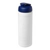 Baseline Rise 750 ml sport bottle with flip lid White-Blue | No Branding | not available | not available