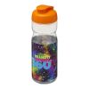 H2O Active® Base Tritan™ 650 ml flip lid sport bottle Transparent-Orange | No Branding | not available | not available