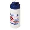 Baseline 500 ml recycled sport bottle with flip lid Transparent-Blue | No Branding | not available | not available