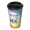 Brite-Americano® Recycled 350 ml insulated tumbler White-Solid black | No Branding | not available | not available