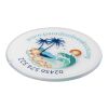 Renzo round plastic coaster White | No Branding | not available | not available