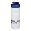 Baseline Plus 650ml flip-lid sport bottle Transparent-Blue | No Branding | not available | not available