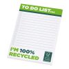 Desk-Mate A6 recycled notepad White | 25 pages | No Branding | not available | not available