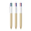 BIC® 4 Colours Glacé with Lanyard White-gold | No Branding | not available | not available