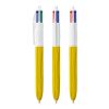 BIC® 4 Colours Wood Style with Lanyard White-White/Yellow Wood(2) | No Branding | not available | not available