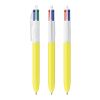 BIC® 4 Colours ballpen White-yellow | No Branding | not available | not available