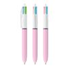 BIC 4-colour fashion pen White-Purple pastel | No Branding | not available | not available