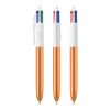 BIC 4 Colours Shine Pen White-White/Rose Gold(2)