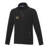 Amber men's GRS recycled full zip fleece jacket Standard | Solid black | M | No Branding | not available | not available