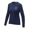 Ponoka long sleeve women's organic t-shirt Standard | Navy | L | No Branding | not available | not available | not available
