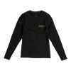 Ponoka long sleeve women's organic t-shirt Standard | Solid black | 3XL | No Branding | not available | not available | not available