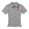 Calgary short sleeve women's polo Standard | Grey melange | 2XL | No Branding | not available | not available | not available