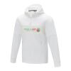 Sayan men's half zip anorak hooded sweater Standard | White | L | Direct to Film | left bicep | 90 mm x 100 mm | 100