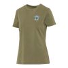 Nanaimo 160 g/m2 short sleeve washed women's t-shirt Standard | Forest Green2 | XXL | No Branding | not available | not available | not available