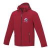 Langley men's GRS recycled softshell jacket Red | XS