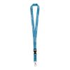 3D Printing Polyester Lanyards Custom Pantone Colour | Without Branding | 15 mm | Round carabiner | Without accessories | With Safety Break | Plastic Short Release Clip