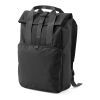 Warsaw Backpack 20L rPET. Roll top and buckle closure Solid black | No Branding | not available | not available | not available