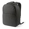 Budapest Backpack 16L rPET. Front Pocket. Fits 17" laptop Solid black | No Branding | not available | not available | not available