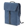 Prague Backpack 25L rCotton. Hook closure. Fits 17" laptop Blue | No Branding | not available | not available | not available
