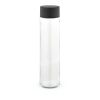 Turia 750 Glass Bottle 780ml. Black lid Transparent