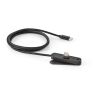 Edison Cable rPVC. 1m USB-C to USB-C. Phone stand. 60W Fast Charge Solid black
