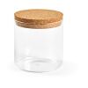Magritte 500 Canister Borosilicate Glass 580ml. Cork lid Transparent | No Branding | not available | not available | not available