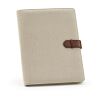 Eliot A4 Folder rCotton. 64 FSC sheet notepad and rPU closure Natural | No Branding | not available | not available | not available