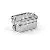 Picasso Lunchbox rSS 1240ml. 2 compartments and side buckles Silver | No Branding | not available | not available | not available