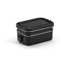 Tintoretto Lunchbox rSS 1240ml. 2 compartments and side buckles Solid black | No Branding | not available | not available | not available