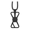 Infinity universal phone strap. rPET and silicone.  Solid black | No Branding | not available | not available | not available