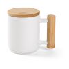 Douro Mug Ceramic, Bamboo lid and handle 380ml. Sublimation White | No Branding | not available | not available | not available
