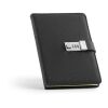 Melville A5 Notebook rPET. Metal lock and 70gsm FSC 192 pages Black | No Branding | not available | not available | not available