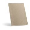 Poe A5 Notebook Flax cover. 80gsm recycled 196 pages Light grey | No Branding | not available | not available | not available