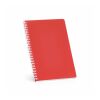 Horace A5 Soft Cover rPP Spiral Notebook. 70gsm FSC® 160 pages clear red