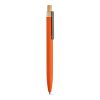 Tolkien Pen rAluminium, Bamboo and rPET. Blue 2km Dokumental® ink Orange