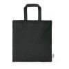 Aneto Shopping Bag rCotton 140gsm. 30cm Handles Solid black