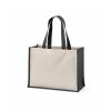 Maglic Shopping Bag. rCotton 300gsm and Jute Solid black