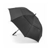 Jagger Golf Umbrella rPET. 30" Storm-proof and Automatic Opening Solid black