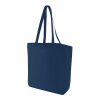 Pofu FC 10oz coloured cotton shopper navy blue | Without Branding