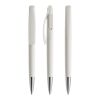 Prodir DS2 push ballpoint pen matt white | Without Branding | Without Branding | Satin finish metal | Blue