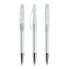 Prodir DS2 push ballpoint pen transparent Transparent | Without Branding | Without Branding | Chrome finish metal | Black