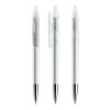 Prodir DS5 twist ballpoint pen transparent Transparent | Without Branding | Without Branding | Chrome finish metal | Black