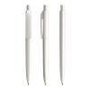 Prodir DS8 push ballpoint pen polished white | Without Branding | Without Branding | Blue