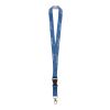 Woven Lanyards Custom Pantone Colour | Without Branding | 15 mm | Oval carabiner | Portrait ID Card Holder | With Safety Break | Plastic Short Release Clip