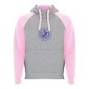 Badet kids two-tone hoodie Heather grey-Light pink | 5/6