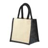 Mini juko jute bag black | Without Branding
