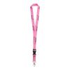 Nylon lanyards Custom Pantone Colour | Without Branding | 25 mm | Dog-Clip | Without accessories | With Safety Break | Plastic Short Release Clip